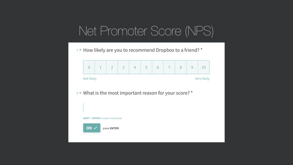 Net promoter score question